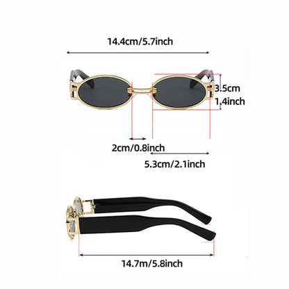 Evie™ Vintage Oval Sunglasses